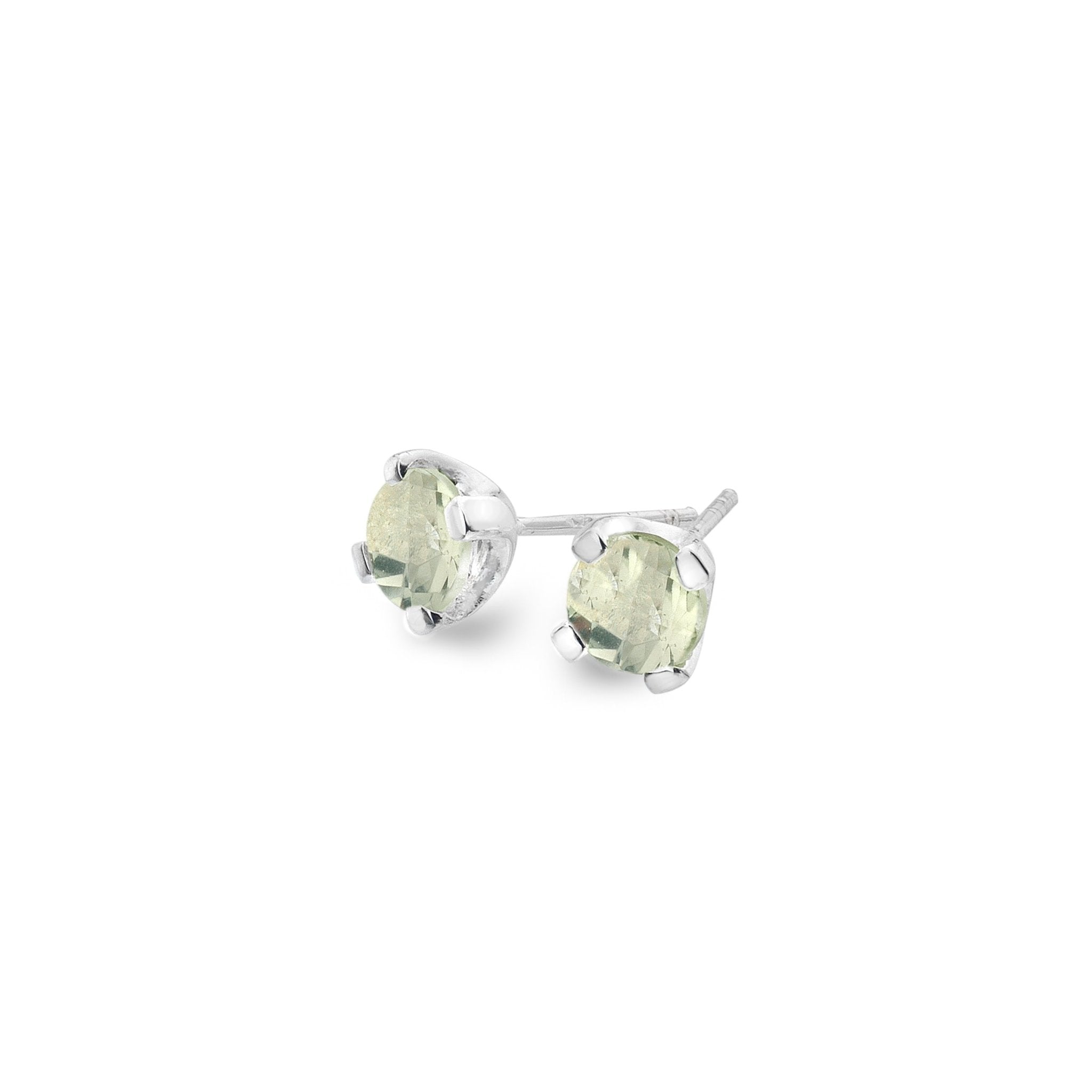 Sea Gem Quartz Studs
